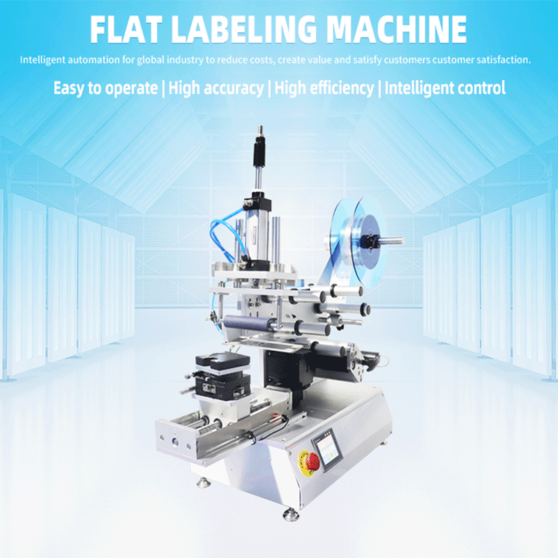 Semi-automatic Flat Roller Flat Labeling Machine