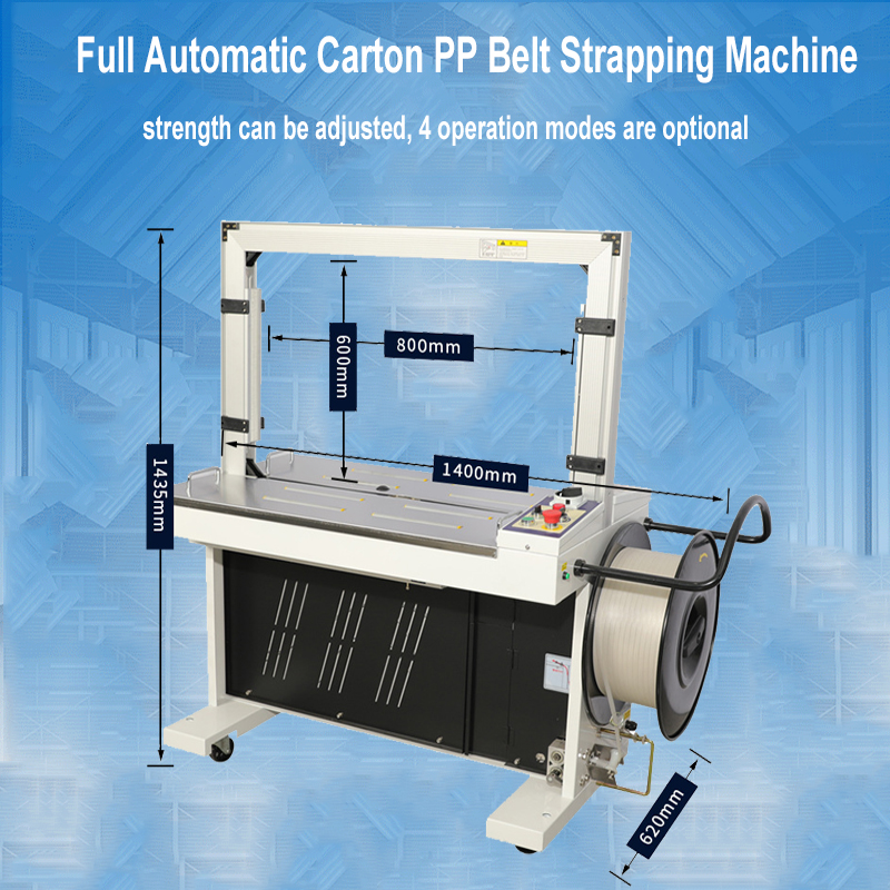 PP Band Polyester Steel Box Carton Machinery Automatic Strapping Machine